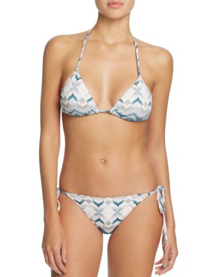 Eberjey Varadero Gisele Triangle Bikini Top & Varadero Eva Side Tie Bikini Bottom