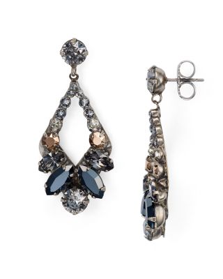 Sorrelli Swarovski Crystal Open Drop Earrings