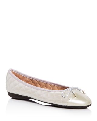 Paul Mayer Best Metallic Quilted Ballet Flats