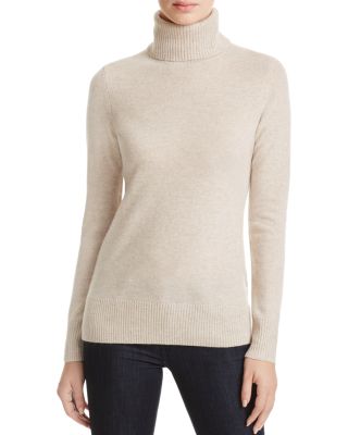 AQUA Cashmere Cashmere Turtleneck Sweater