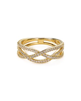 Nadri Pavé Braid Ring