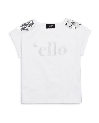 Bardot Junior Girls' Embellished Graphic Tee - Sizes 4-7