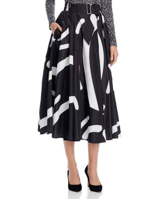 Max Mara Ali Abstract-Print Skirt