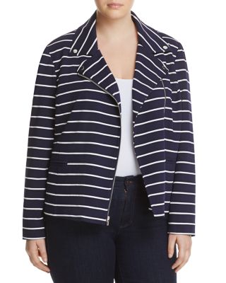 Bagatelle Plus Stripe Moto Jacket