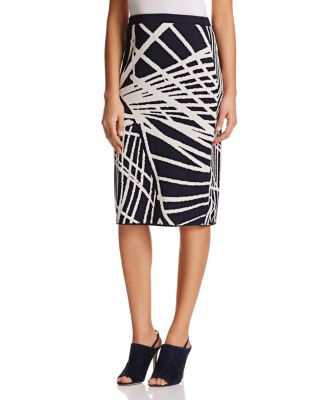 Lafayette 148 New York Spindled Jacquard Skirt