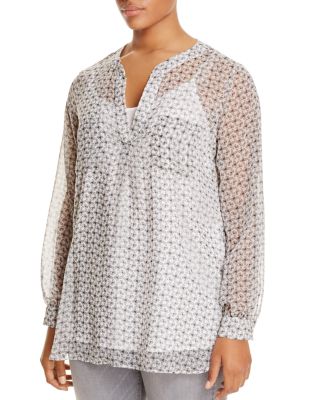 Marina Rinaldi Baghera Butterfly Print Blouse