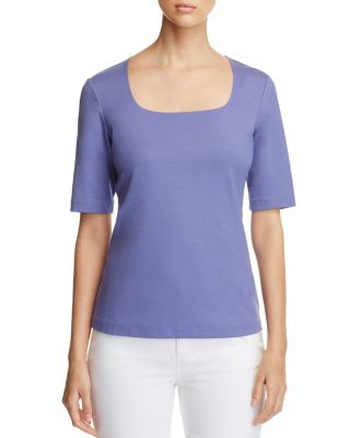 Lafayette 148 New York Lafayette 148 New York Square Neck Tee