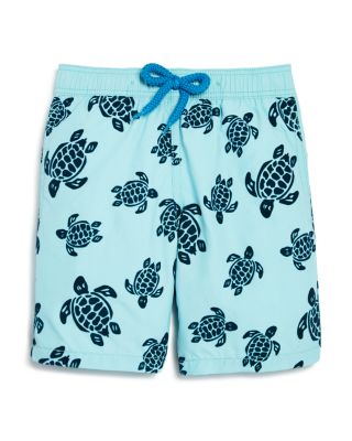 Vilebrequin Boys' Jim Flocked Turtles Swim Trunks - Ages 2-8