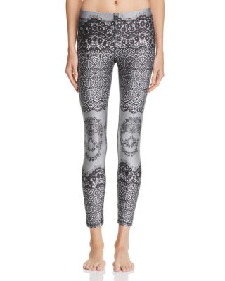 Terez Skull Lace Leggings