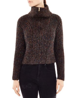 Sandro Muffin Mélange-Knit Sweater