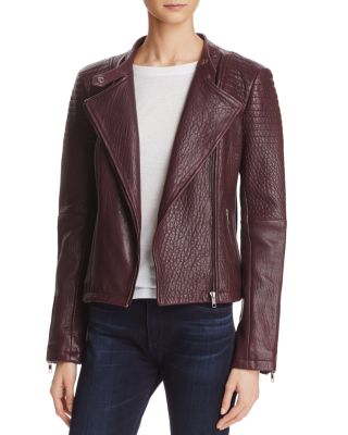 cupcakes and cashmere Shirley Leather Moto Jacket