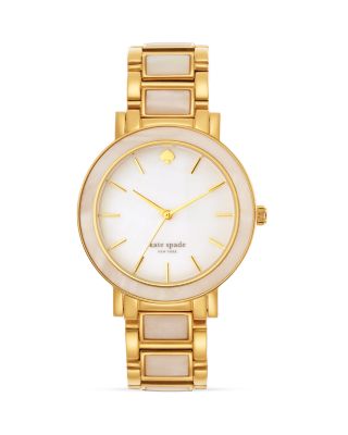 kate spade new york Mother of Pearl Gramercy Watch, 38mm | Bloomingdale's