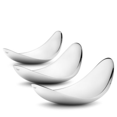 Georg Jensen Leaf Dish, Set of 3