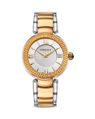 Versace Versace Women's Leda Gold Ion Plated and Stainless Steel Watch, 38mm