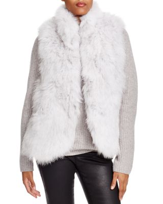 Theory Hanalee Fox Fur Vest | Bloomingdale's