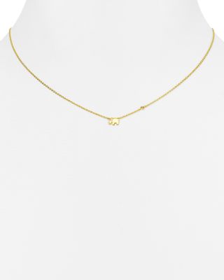 Shy by SE Elephant Pendant Necklace, 16