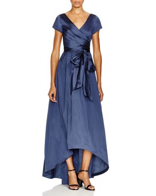 Adrianna Papell High Low Taffeta Gown