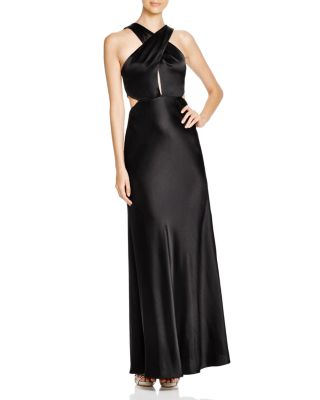 Avery G Crisscross Front Satin Gown - 100% Bloomingdale's Exclusive 