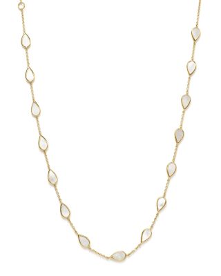 IPPOLITA 18K Yellow Gold Rock Candy® Station Necklace with Mother-of-Pearl, 16