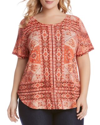 Karen Kane Plus Sagebrush Top