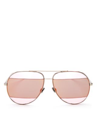 Dior Split 2 Aviator Sunglasses, 59mm