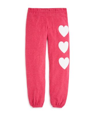 WILDFOX Girls' Heart Fleece Sweatpants - Sizes 7-14