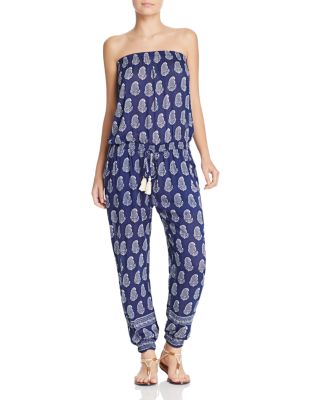 Coolchange Goa Brooke Strapless Paisley Print Jumpsuit