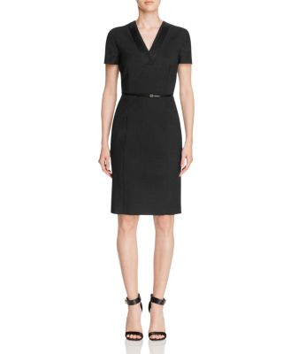 BOSS Deresi Mini Check Sheath Dress