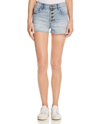 Pistola Natalia Button-Fly Denim Shorts in Roadie