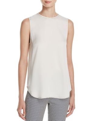 Theory Melana Sleeveless Silk Top