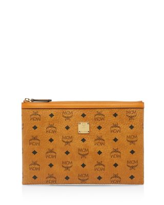 MCM Medium Heritage Top Zip Pouch