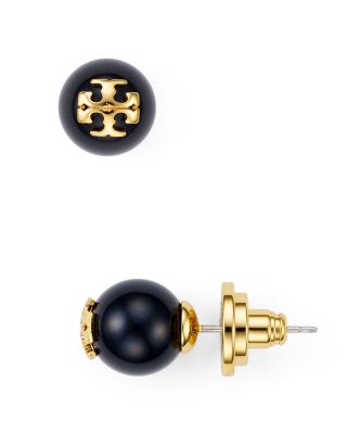 Tory Burch Logo Stud Earrings