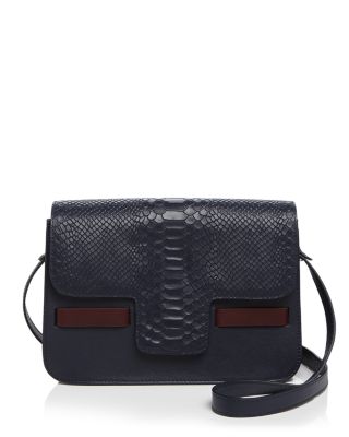 Lili Radu Lili Python-Embossed Shoulder Bag