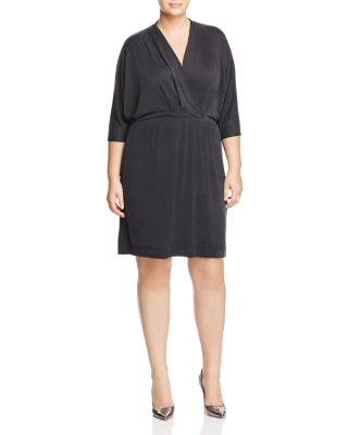 Tart Collections Plus Constance Draped Faux Wrap Dress