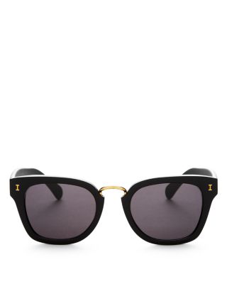 Illesteva Positano Mirrored Square Sunglasses, 49mm