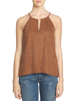 1.STATE Faux Suede Barbell Tank