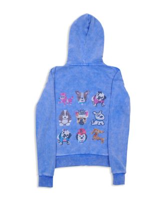 Butter Girls' Studded Puppies Hoodie - Sizes 4-6