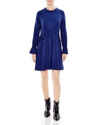 Sandro Lori Dot-Print Dress