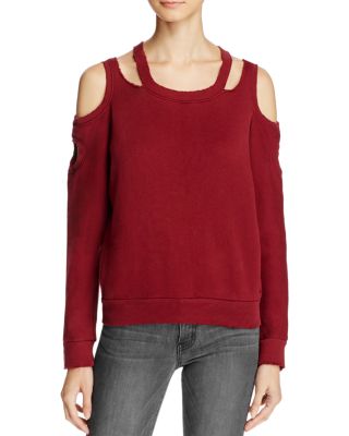 n PHILANTHROPY Sally Shoulder Cutout Sweatshirt