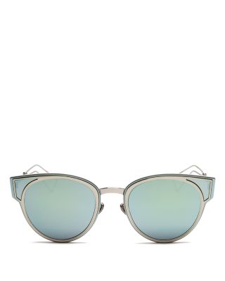 Dior Sculpt Mirrored Cat Eye Sunglasses, 50mm