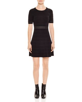 Sandro Dean Ribbed Dress