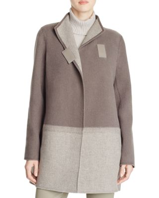 Lafayette 148 New York Valina Color Block Wool Coat