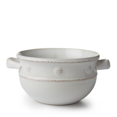 Juliska Berry & Thread Whitewash Handled Soup Bowl