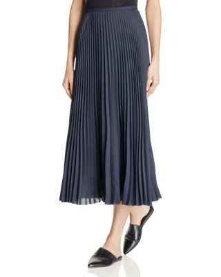 Vince Pleated Midi Skirt