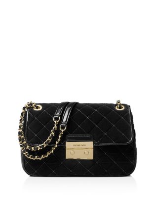 MICHAEL Michael Kors Sloan Large Velvet Chain Shoulder Bag