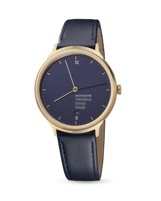 Mondaine Helvetica No. 1 Light Bleu Marine Watch, 38mm