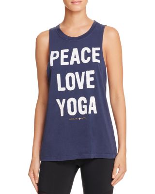 Spiritual Gangster Peace Love Yoga Muscle Tank