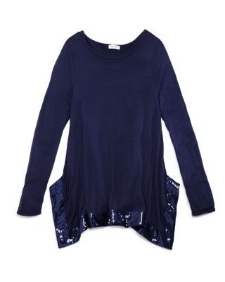 Splendid Girls' Long Sleeve Top with Sequin Trim - Sizes 7-14