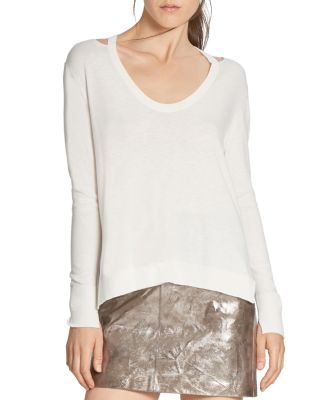 HALSTON HERITAGE Cutout Sweater