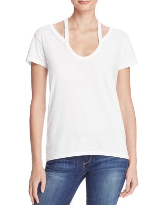 PAM & GELA Split V-Neck Tee